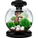 Аквариум Tetra Duo Waterfall Globe 6,8 л - черный