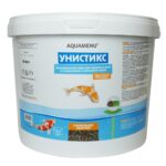 Корм АКВА МЕНЮ Унистикс, ведро 11л (2 кг), универсальный корм для прудовых рыб