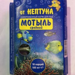 Мотыль средний замороженный в блистере от Нептуна 100мл